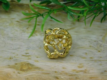 GOLD CLUSTER RING ROCK STONE LAPIDARY SPECIMEN