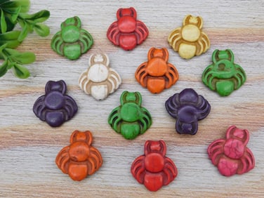 STONE SPIDER BEADS ROCK STONE LAPIDARY SPECIMEN