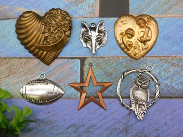 MIXED PENDANTS ROCK STONE LAPIDARY SPECIMEN