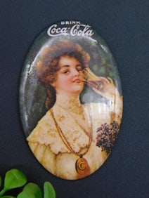 COCA-COLA ADVERTISING POCKET MIRROR VINTAGE ANTIQUE