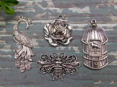 MIXED PENDANT LOT ROCK STONE LAPIDARY SPECIMEN