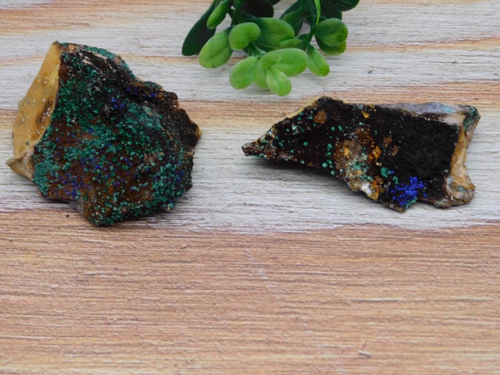 MALACHITE AZURITE ROCK STONE LAPIDARY SPECIMEN: MALACHITE AZURITE ROCK STONE LAPIDARY SPECIMEN
