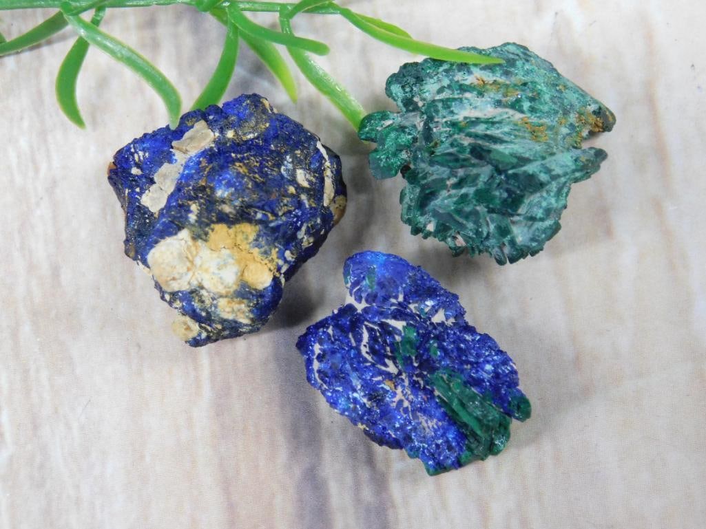 AZURITE MALACHITE ROCK STONE LAPIDARY SPECIMEN: AZURITE MALACHITE ROCK STONE LAPIDARY SPECIMEN