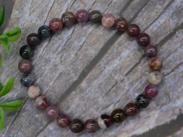 Multicolored Gemstone Beaded Bracelet Stretch Design