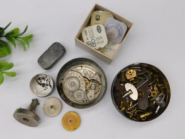 Vintage Pocket Watch Parts and Components?WATCHMAKERS WATCHMAKING TOOL
