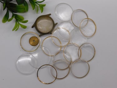 Watch Crystals With Metal Bezel Rings?WATCHMAKERS WATCHMAKING TOOL