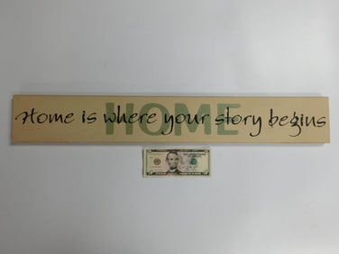 Home is Where Your Story Begins Decorative Sign