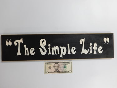 The Simple Life Decorative Wooden Sign