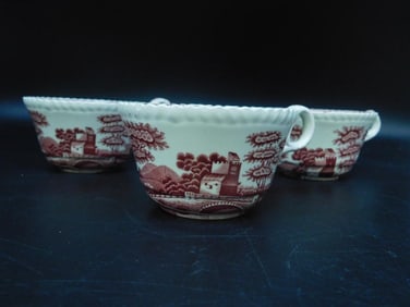 SPODES TOWER COPELAND ENGLAND TEA CUPS VINTAGE ANTIQUE