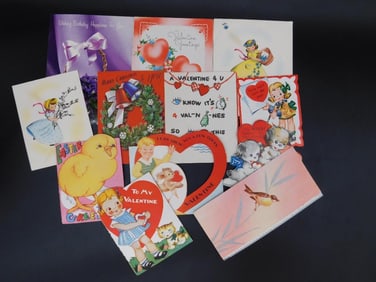 GREETING CARDS VINTAGE ANTIQUE