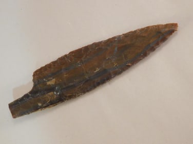 5 INCH HAND KNAPPED ARROWHEAD ROCK STONE LAPIDARY SPECIMEN