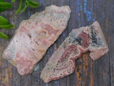 RHODOCHROSITE SLABS ROCK STONE LAPIDARY SPECIMEN