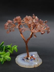 MIXED STONE TREE ROCK STONE LAPIDARY SPECIMEN