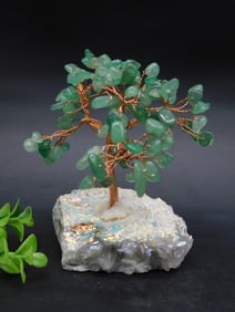 MIXED STONE TREE ROCK STONE LAPIDARY SPECIMEN