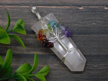 MIXED STONE PENDANT ROCK STONE LAPIDARY SPECIMEN