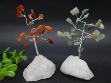 STONE TREES ROCK STONE LAPIDARY SPECIMEN