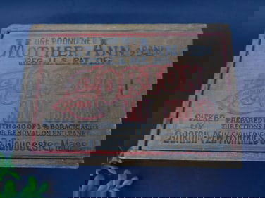 Mother Ann Gorton Salt Codfish Wooden Box with Slide Lid