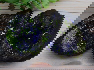 Purple and Gold Geode ROCK STONE LAPIDARY SPECIMEN