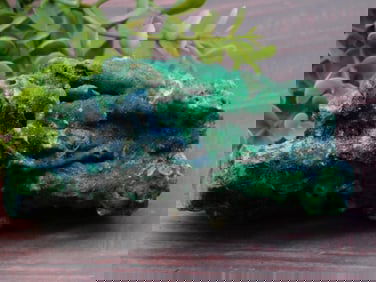 Azurite and Malachite Mineral Specimen ROCK STONE LAPIDARY SPECIMEN