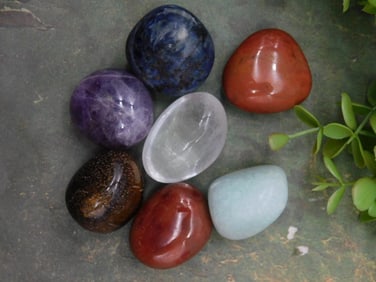 MIXED TUMBLED STONES ROCK STONE LAPIDARY SPECIMEN