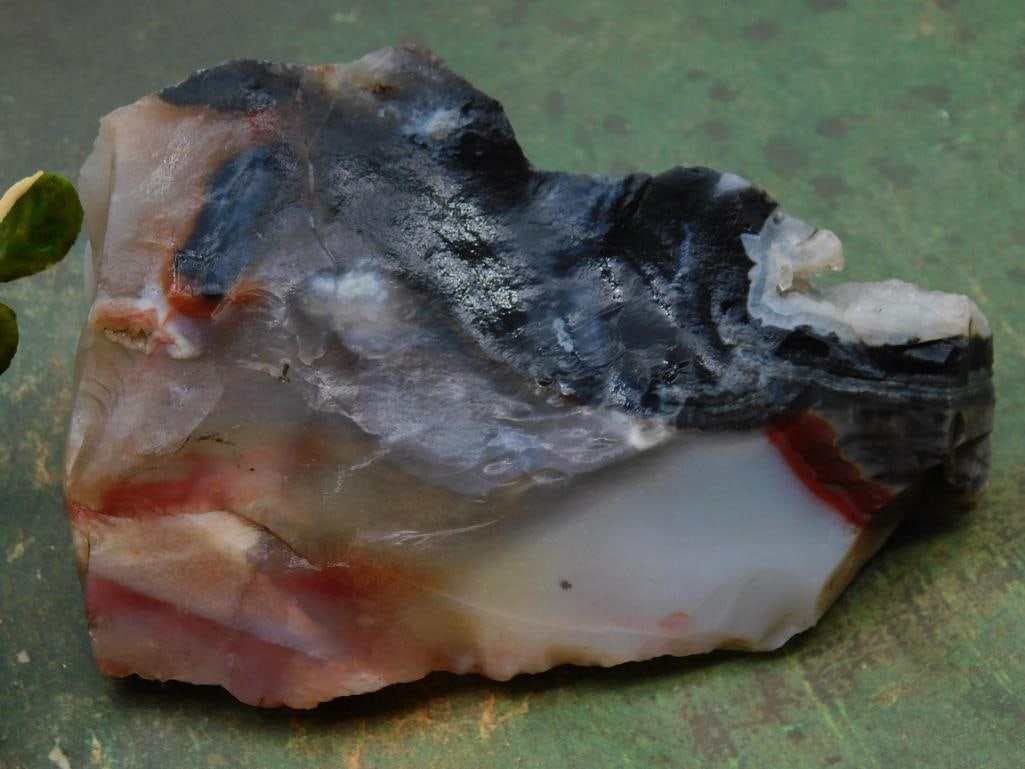 Multicolored Rough Agate Specimen, 3.14 Grams ROCK STONE LAPIDARY SPECIMEN: Multicolored Rough Agate Specimen, 3.14 Grams ROCK STONE LAPIDARY SPECIMEN