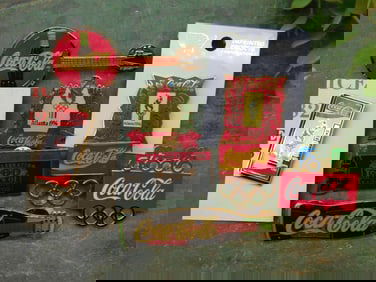Vintage Coca-Cola Olympic Commemorative Pin Collection