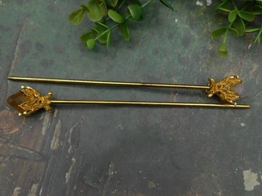 Gold-Tone Honey Bee Decorative Pins