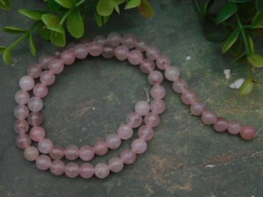 Rose Quartz Beads Rock Stone Lapidary Specimen