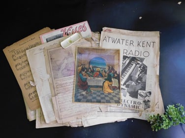 Mixed Antique Music Books Vintage Ephemera