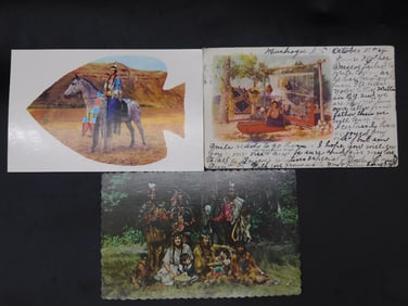 Vintage Postcards Set of 3 Ephemera