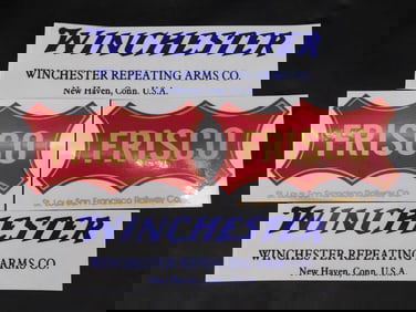 Winchester and Frisco Vintage Advertising Stickers