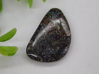Fordite Motor City Agate Cabochon