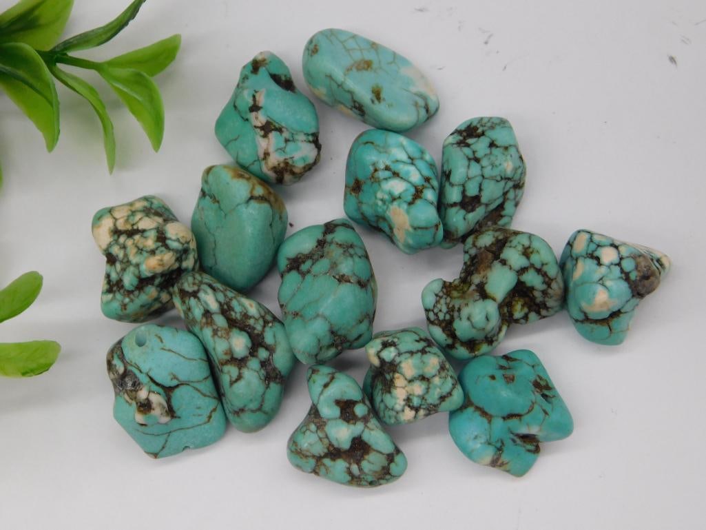 Turquoise Style Nugget Beads Rock Stone Lapidary Specimen: Turquoise Style Nugget Beads Rock Stone Lapidary Specimen