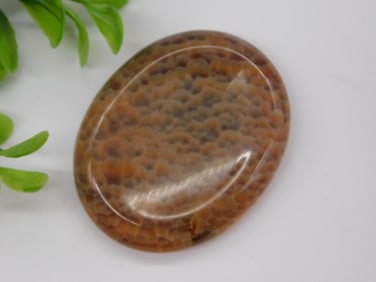 Fire Agate Worry Stone Rock Stone Lapidary Specimen