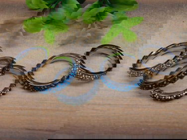 STONE RINGS ROCK STONE LAPIDARY SPECIMEN