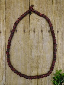 AFRICAN TRADE BEADS WITH STONE INLAY ROCK STONE LAPIDARY SPECIMEN