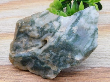 MOSS PLUME ROCK STONE LAPIDARY SPECIMEN