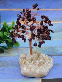 MIXED STONE TREE ROCK STONE LAPIDARY SPECIMEN