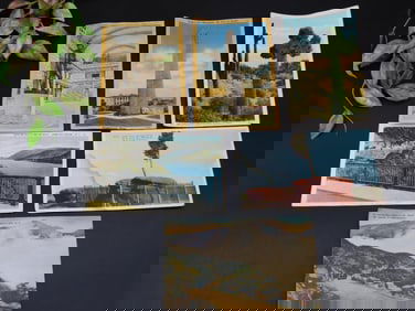 Lot of 6 Vintage Scenic Postcards Featuring Landscapes and Monuments