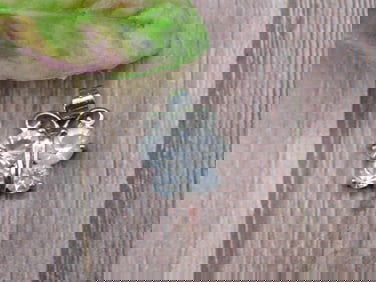 Small Butterfly Pendant With Clear Stones