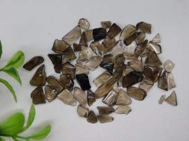 Smokey Quartz Gemstones, 12-Gram Lot Rock Stone Lapidary Specimen