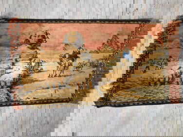 Decorative Rug Featuring the Sphinx and Pyramids