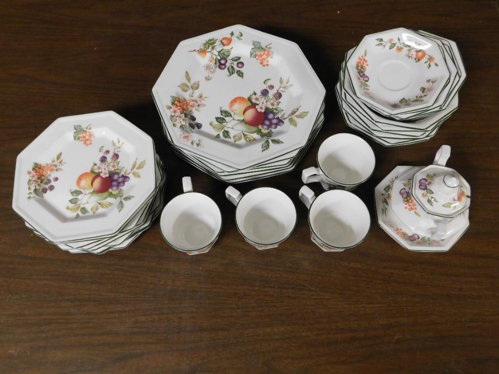 Johnson Brothers English Octagonal Fruit Dinnerware Set: Johnson Brothers English Octagonal Fruit Dinnerware Set