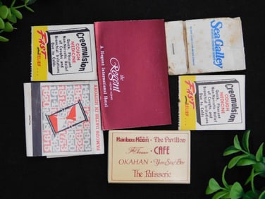 Vintage Matchbook Covers and Matches Collection