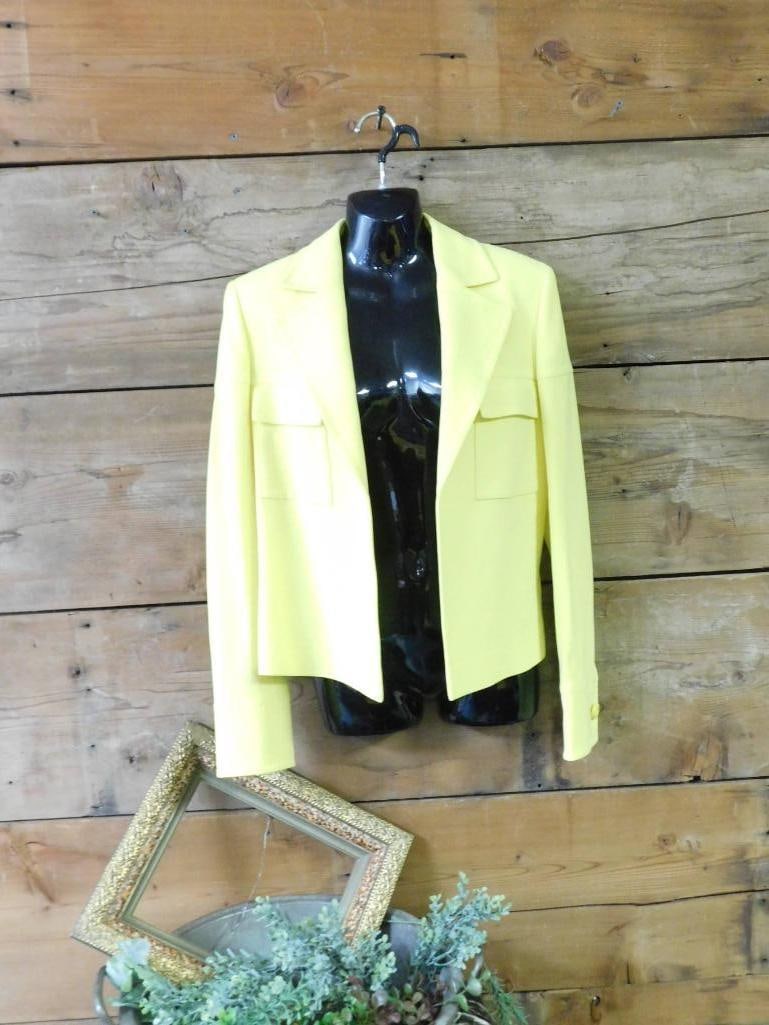 Escada Yellow Blazer, Size 36, Style 5019813: Escada Yellow Blazer, Size 36, Style 5019813