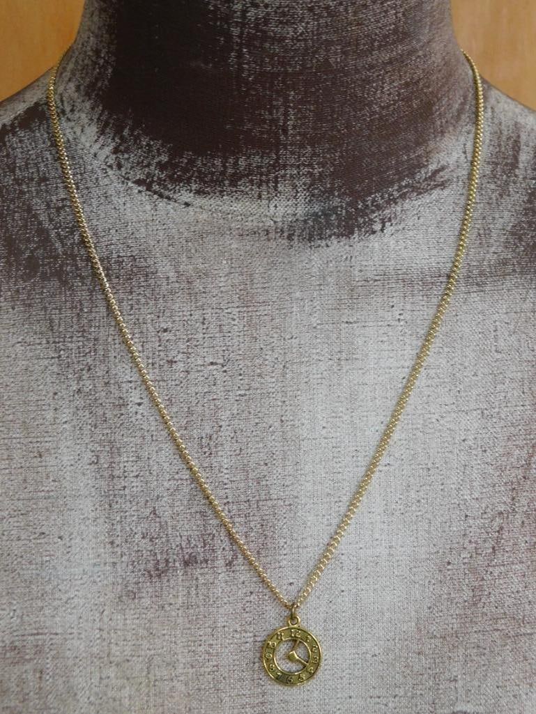 CLOCK NECKLACE ROCK STONE LAPIDARY SPECIMEN: CLOCK NECKLACE ROCK STONE LAPIDARY SPECIMEN