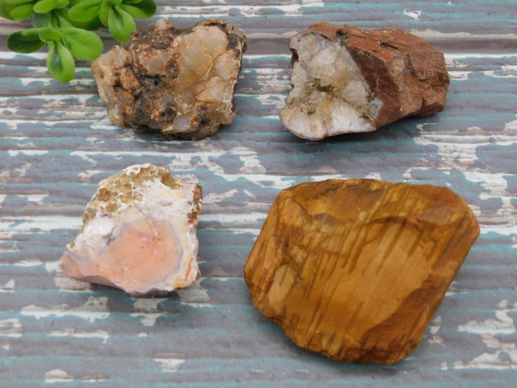 MIXED ROUGH LOT ROCK STONE LAPIDARY SPECIMEN: MIXED ROUGH LOT ROCK STONE LAPIDARY SPECIMEN