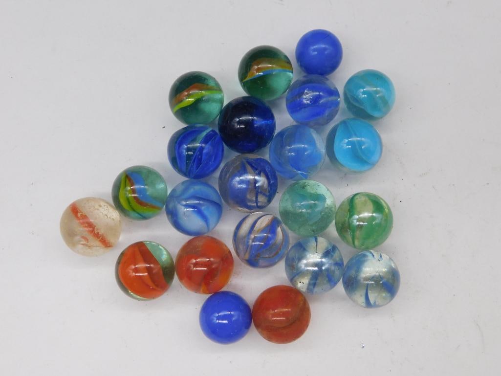 VINTAGE GLASS MARBLES: VINTAGE GLASS MARBLES