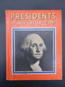 1935 PRESIDENTS OF OUR UNITED STATES BOOK BY RAND MCNALLY VINTAGE ANTIQUE