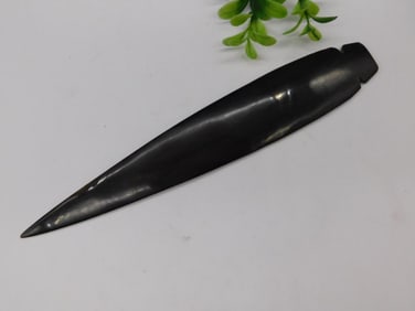 Polished Black Horn Blade